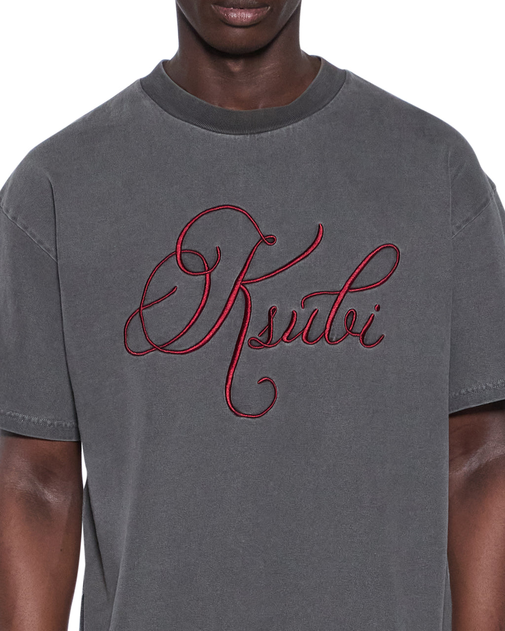 Mens Prestige Ekcess Ss Tee Charcoal Oversized Tees - Grey