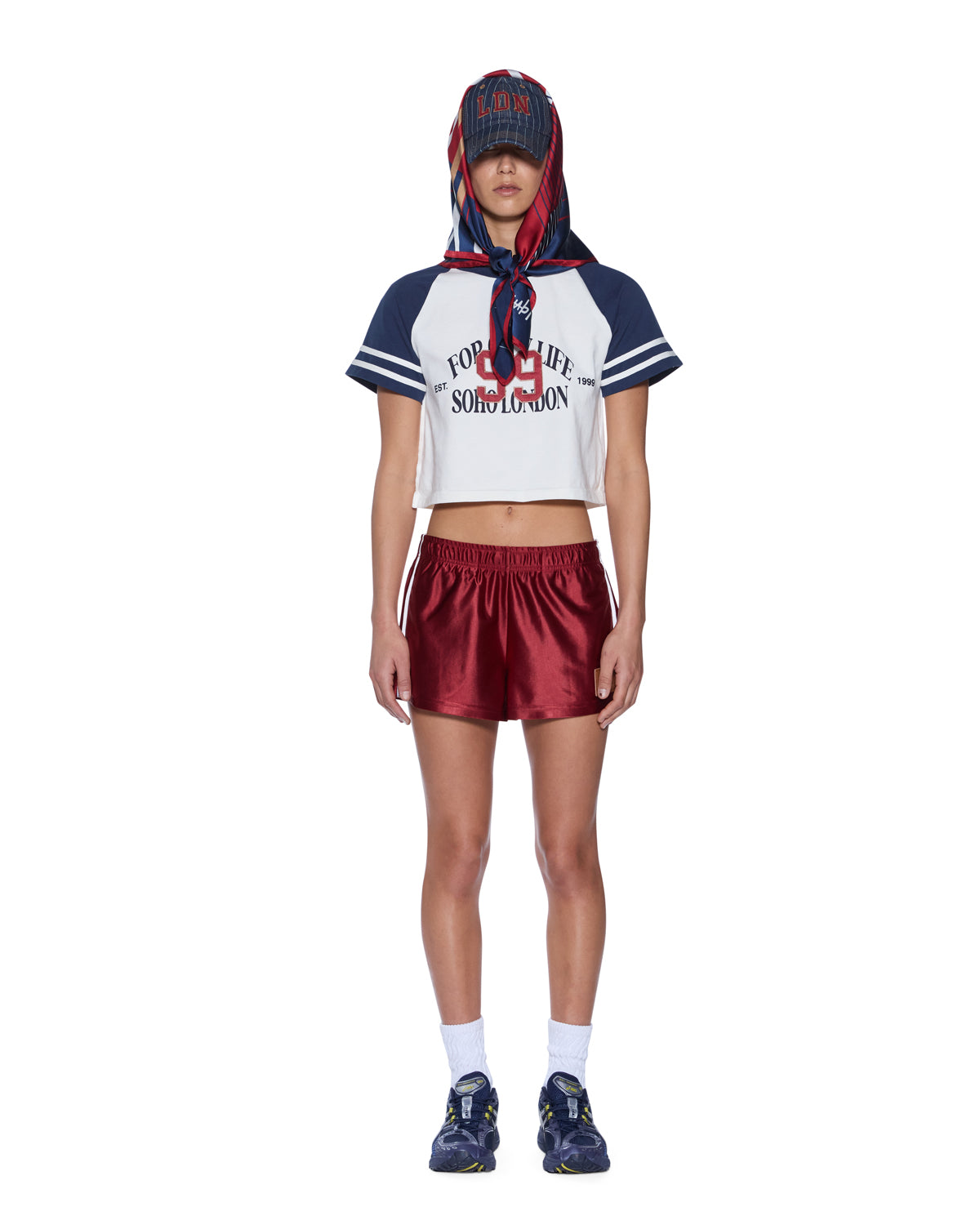 Buy RAGLAN BOXY SS TEE VINTAGE WHITE/NAVY | Ksubi ++