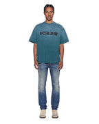 Mens Rugged Ekcess Ss Tee Opal Green Oversized Tees - Green