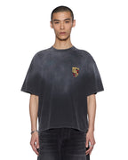 Mens Shield Halen Ss Tee Charcoal Fade Baggy Tees - Grey