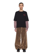 Mens Sott Halen Ls Layered Tee Black Fade Baggy Tees - Multi Colour