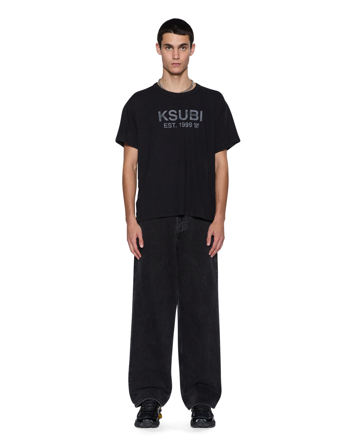 MENS STATE SLUB SID SS TEE BLACK TEES