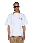 Mens Stay Up Ekcess Ss Tee Tru White Oversized Tees - White