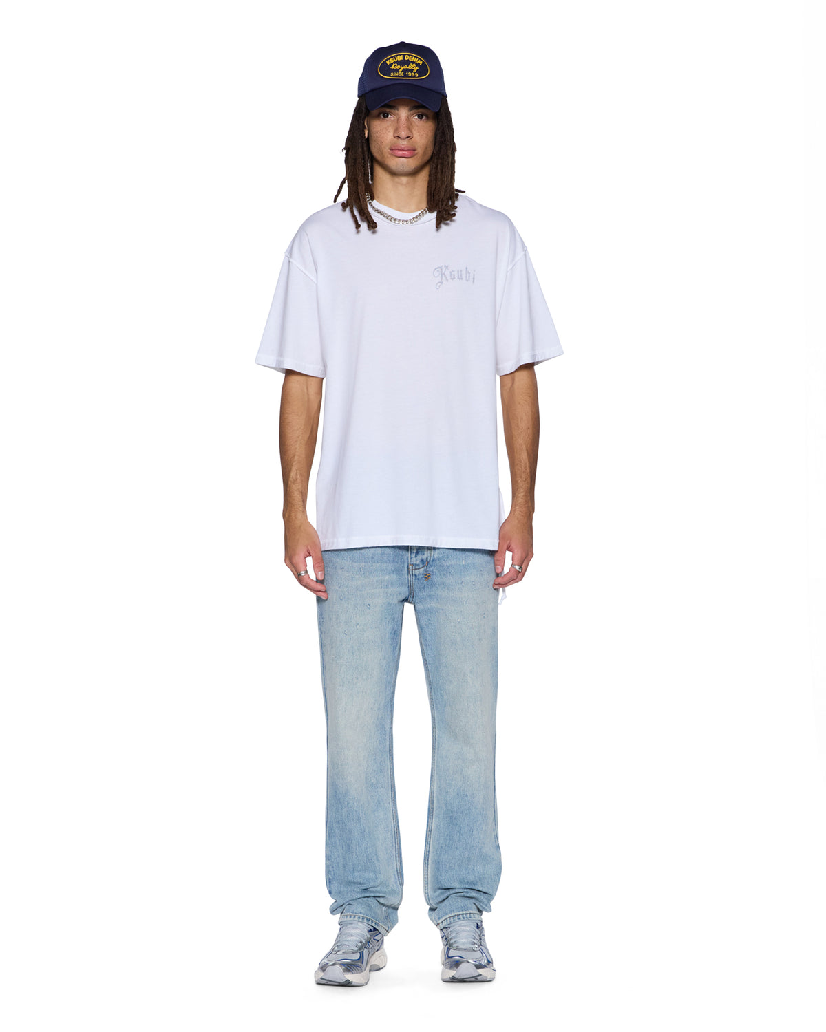 MENS TRUCKSTOP EKCESS SS TEE SLUB WHITE TEES