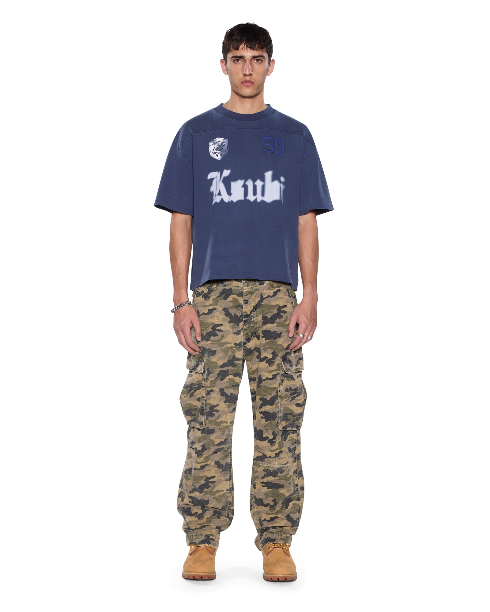 MENS UTOPIA HALEN SS TEE NAVY BOXY TEES