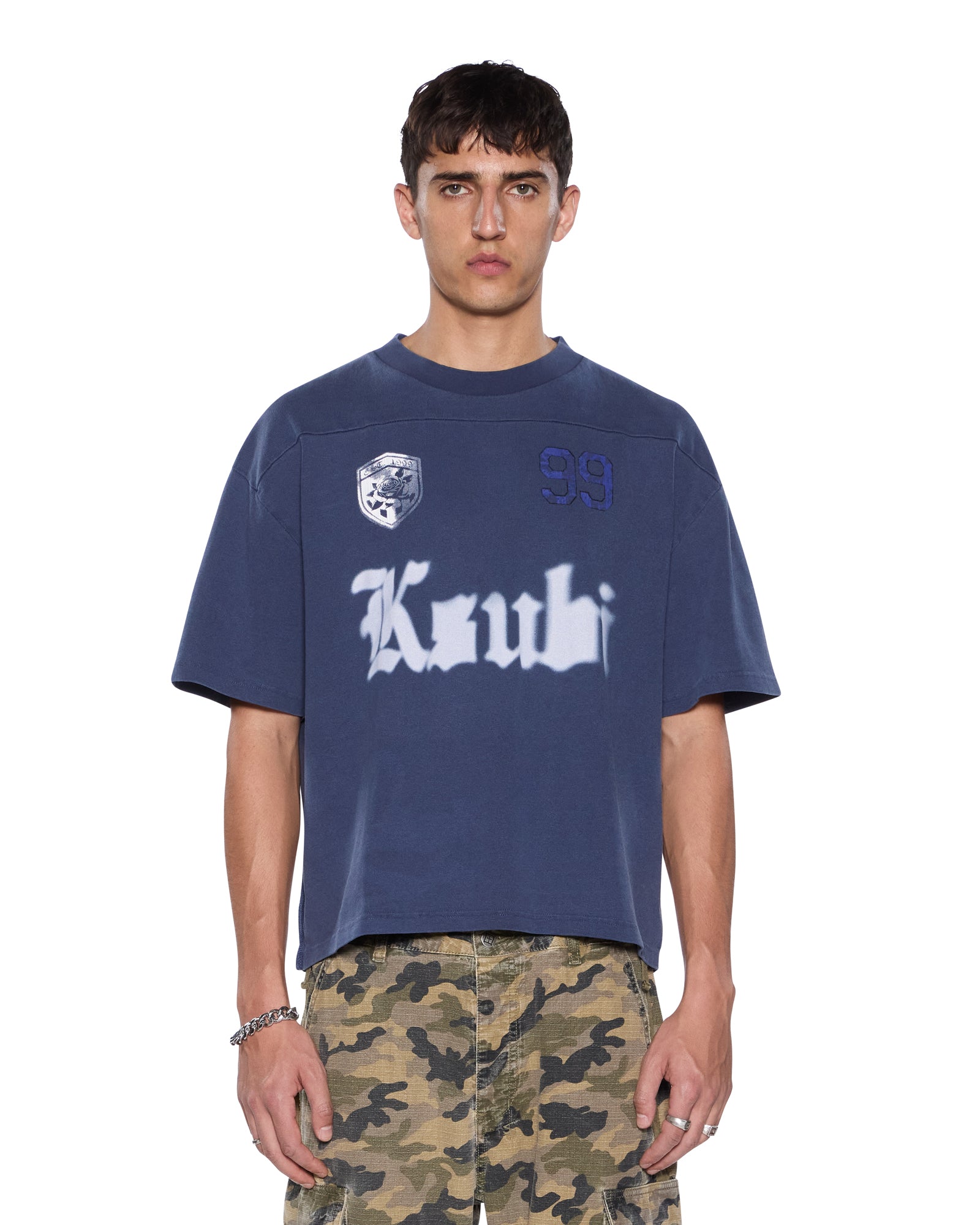 MENS UTOPIA HALEN SS TEE NAVY BOXY TEES