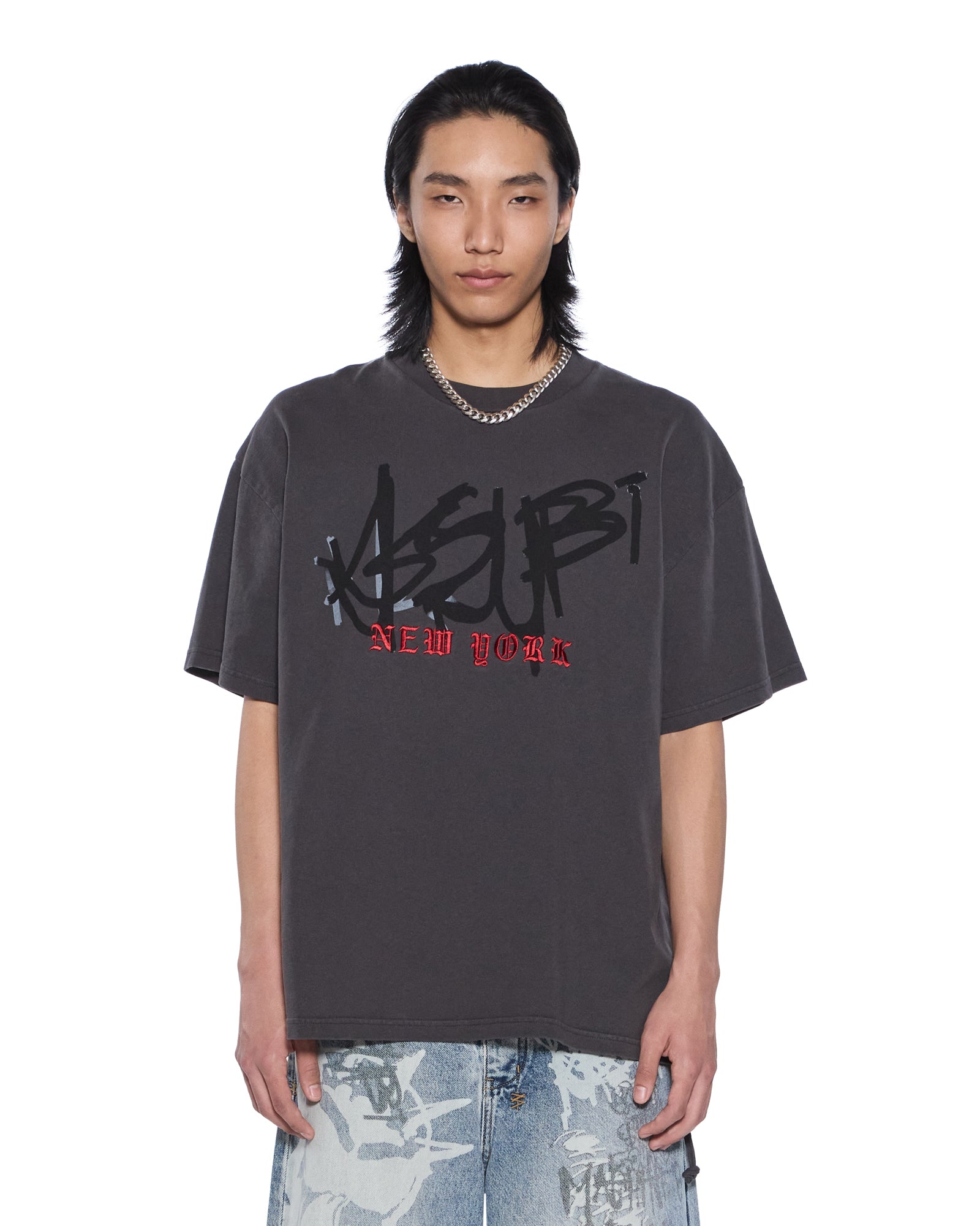 MENS  GRAFF EKCESS SS TEE OLD BLACK OVERSIZED TEES