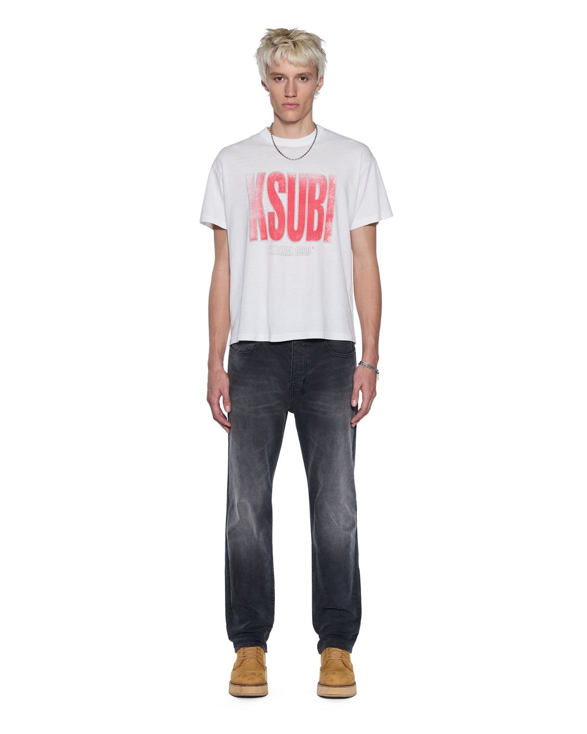 MENS PANTHERA SID SS TEE VINTAGE WHITE TEES