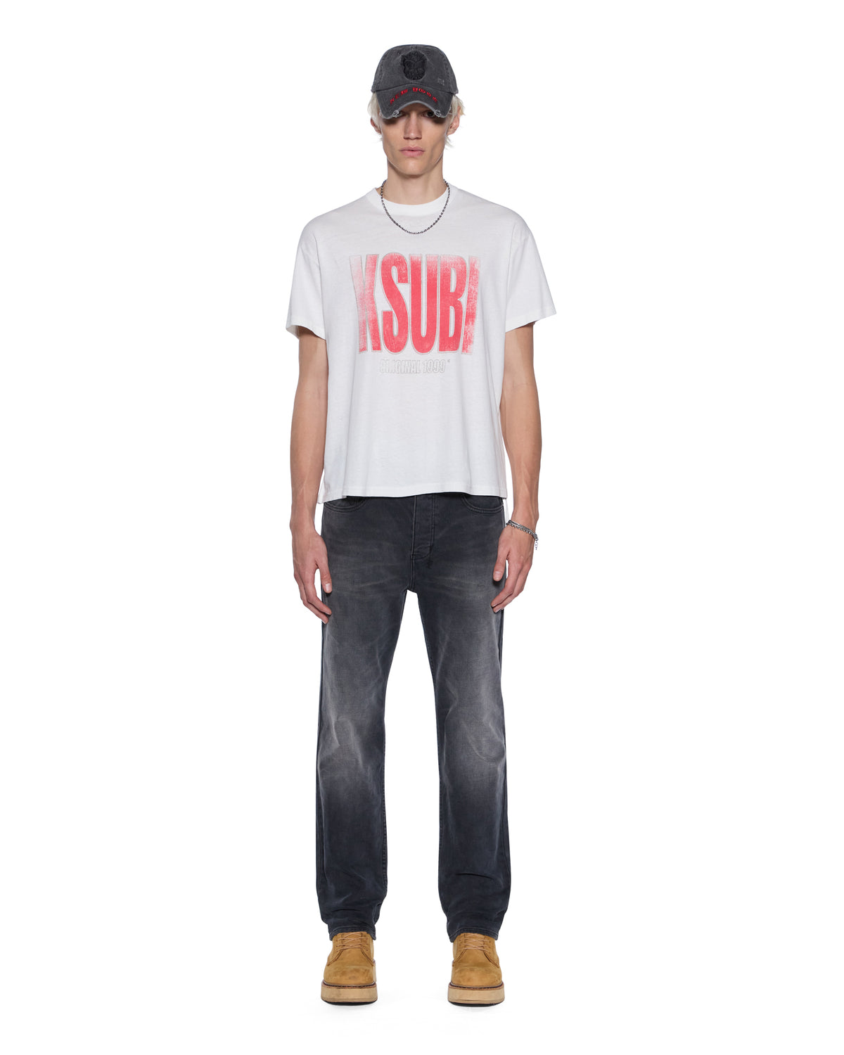 MENS PANTHERA SID SS TEE VINTAGE WHITE TEES