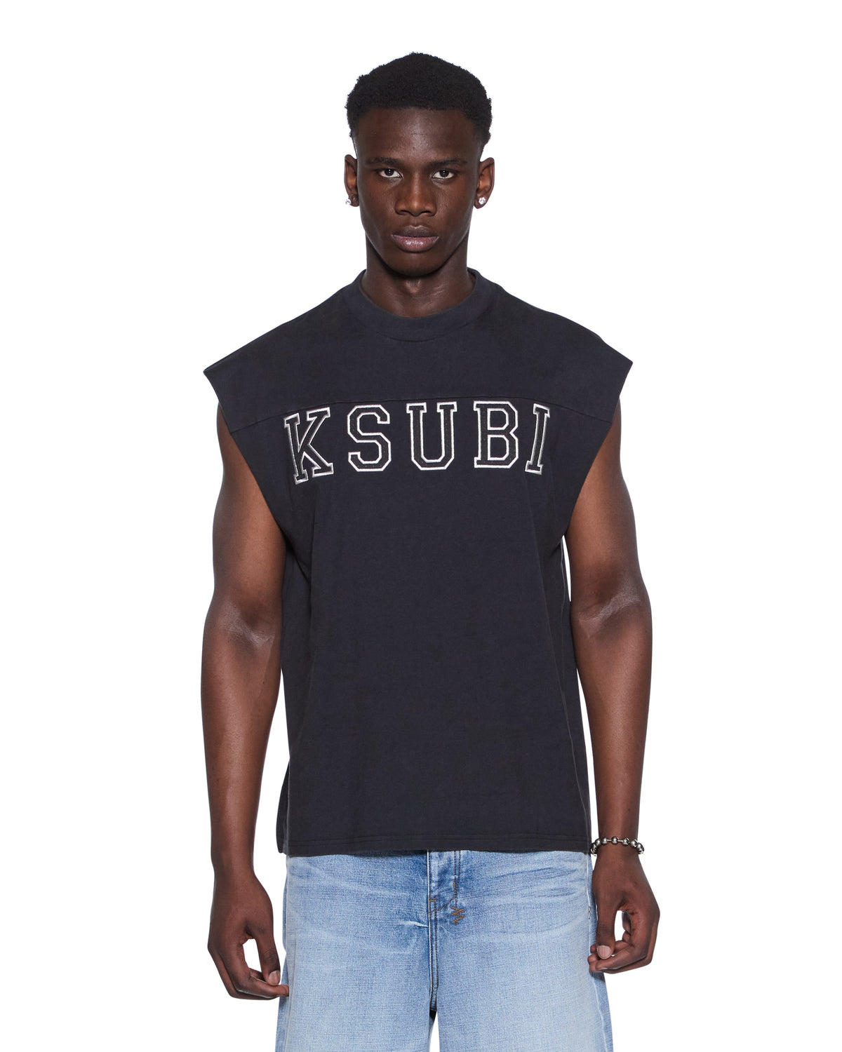 TOUCHDOWN EKCESS CUT OFF TANK JET BLACK