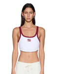 BADGE CHLOE CROP TANK OFF WHITE