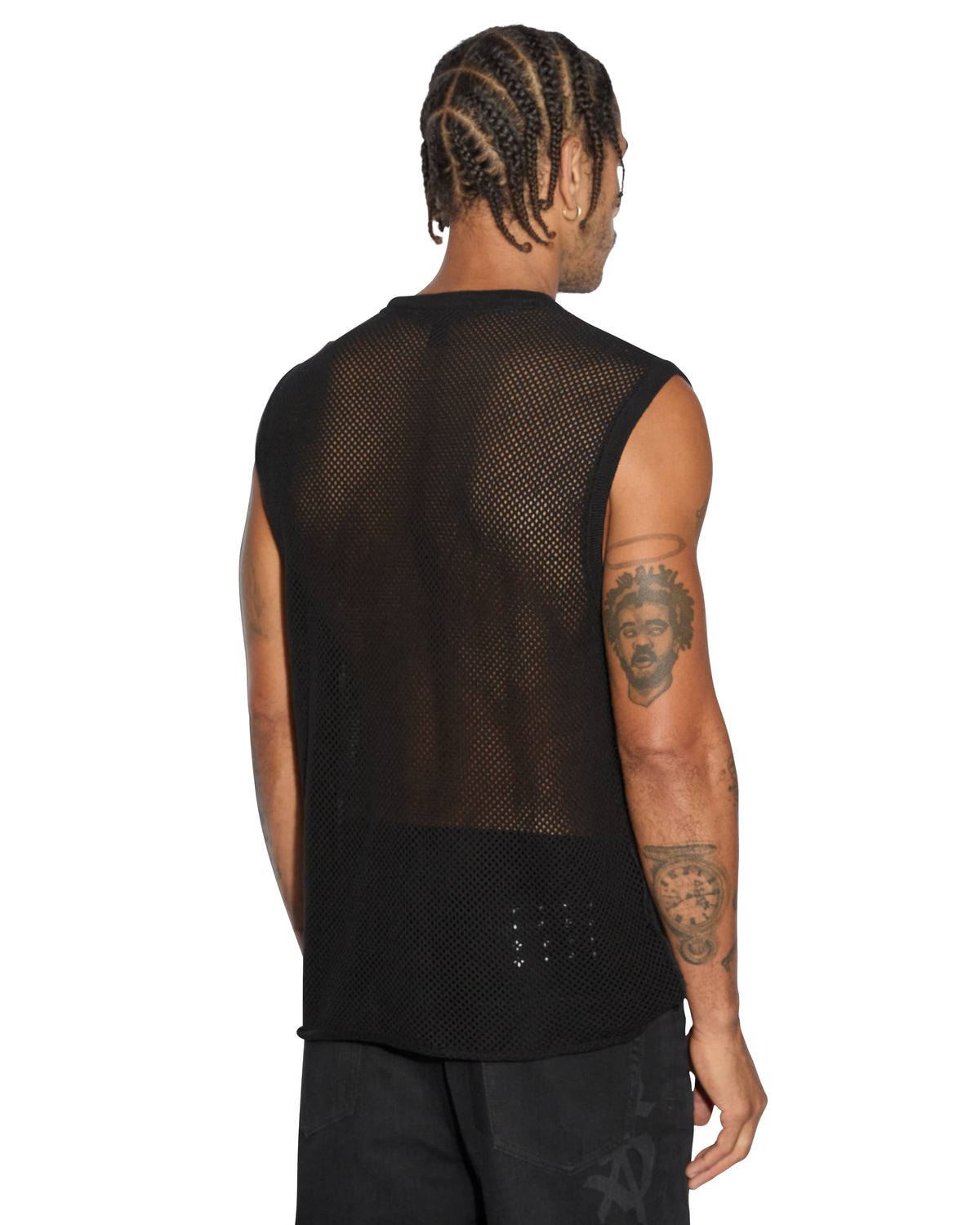 Mens Networth Tank Black Relaxed Tees - Black