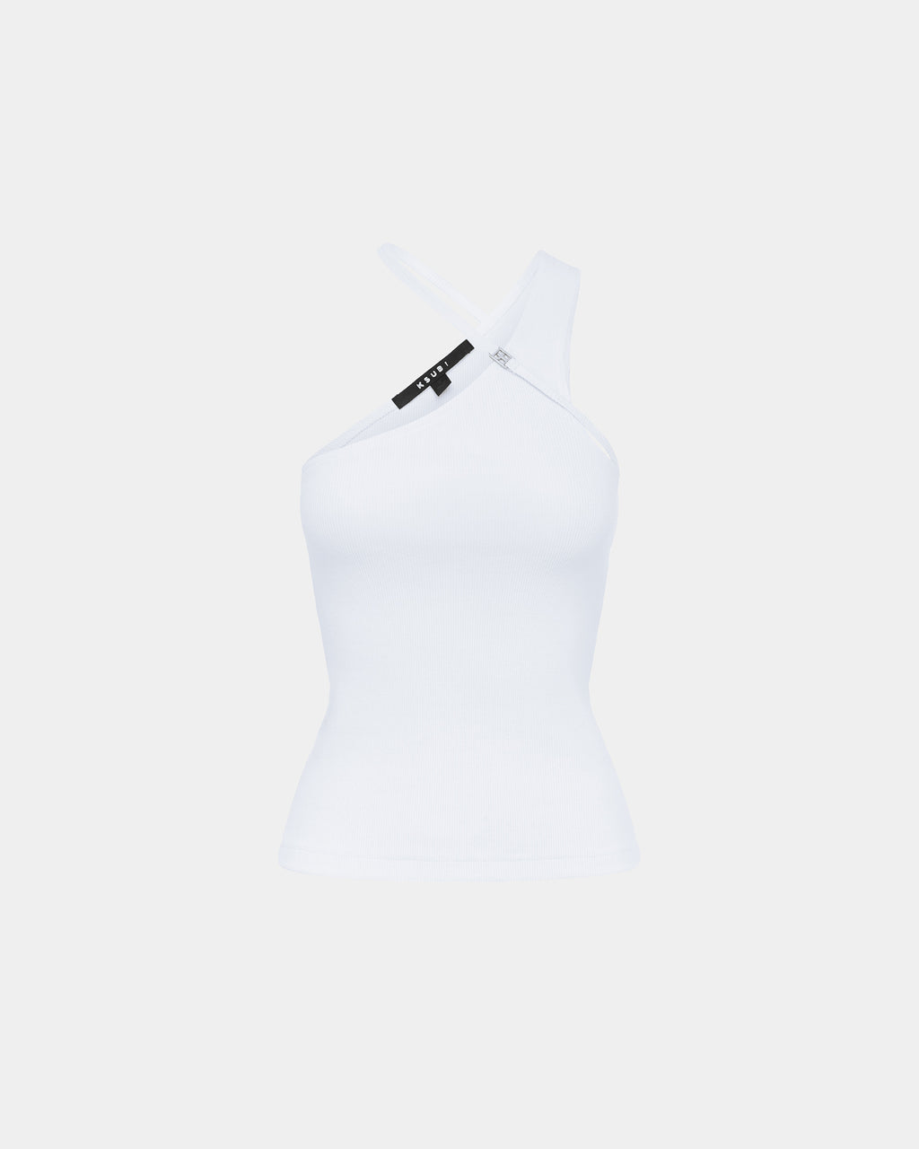 Womens Score Tank White Fitted Tees - White