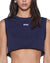 WOMENS  LABELS CROP TANK NAVY SLIM TEES