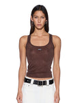ORIGIN KNIT TANK STONE LUREX