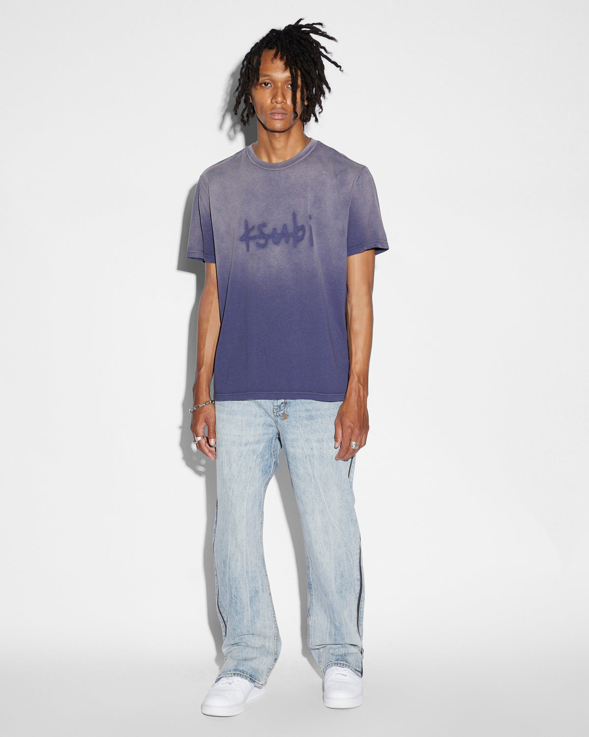 Mens Anti K Zipped Dynamite Relaxed Denim Jeans - Denim