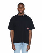 Mens Hbl Ekcess Ss Tee Peached Black Oversized Tees - Black