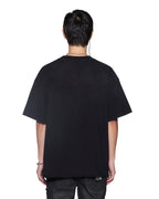 Mens Intruder Ekcess Ss Tee Jet Black Oversized Tees - Black