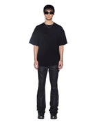 Mens Intruder Ekcess Ss Tee Jet Black Oversized Tees - Black