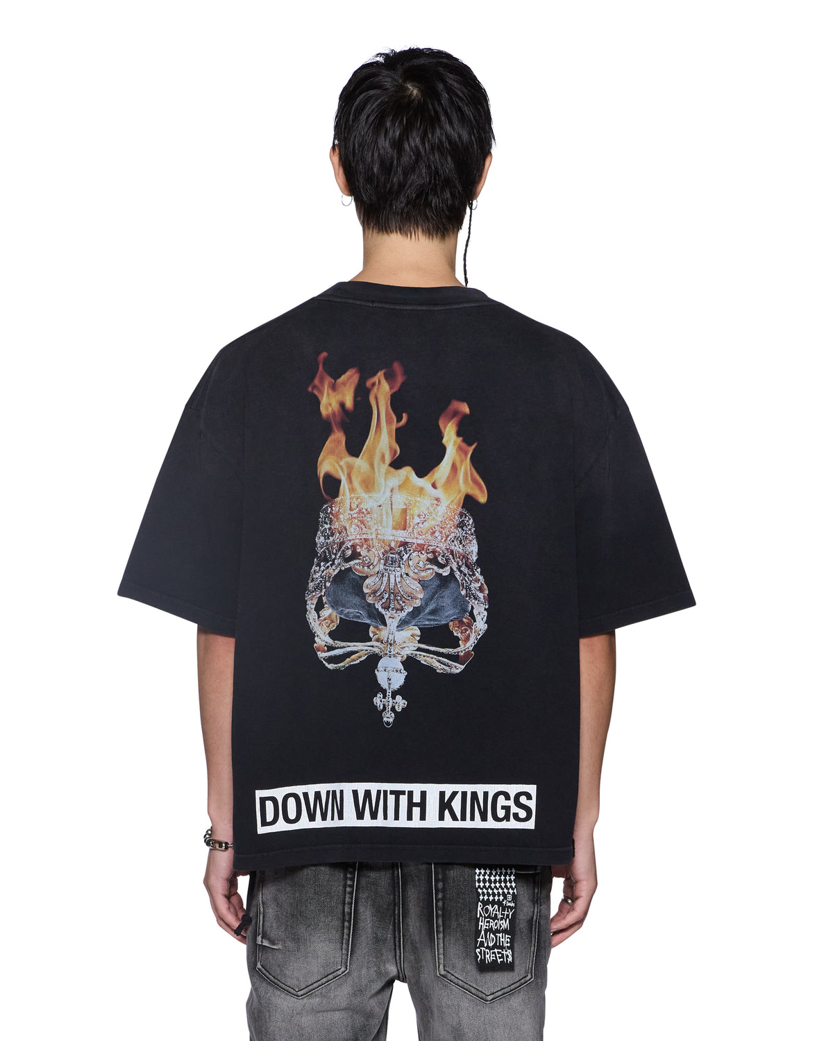 MENS KINGS HALEN SS TEE BLACK FADE TEES