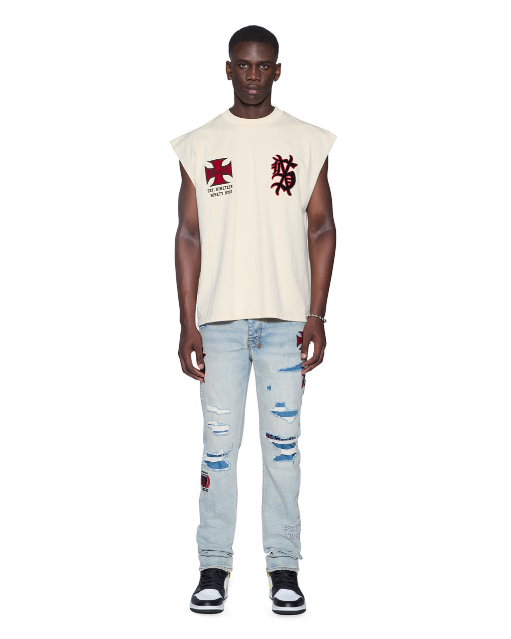 MENS LEAGUE EKCESS CUT OFF DESERT TEES