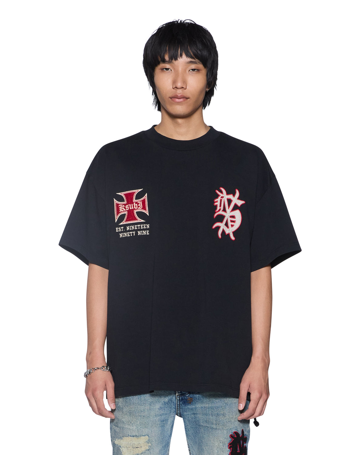 Mens League Ekcess Ss Tee Black Tees | Ksubi ++