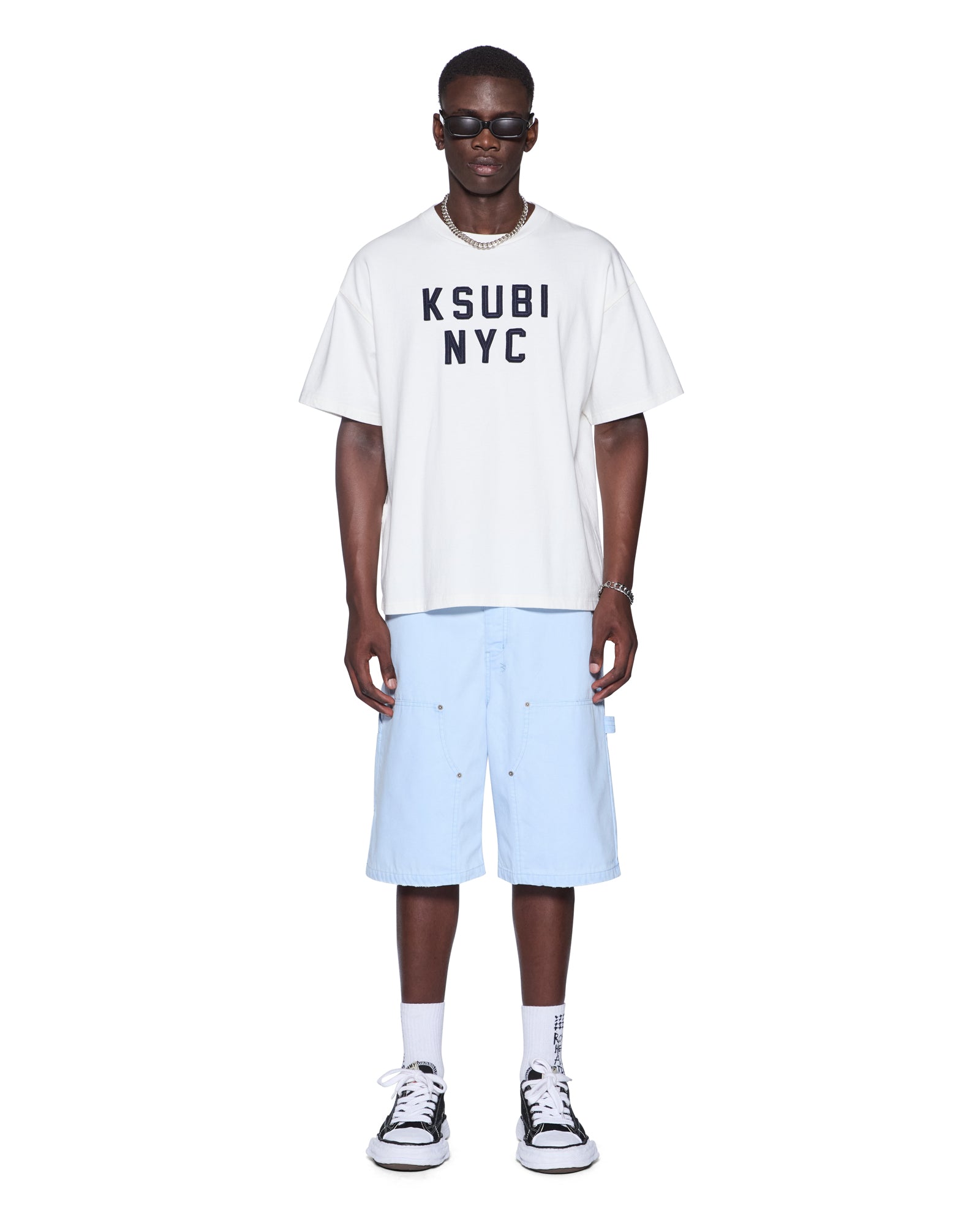 Mens Nyc Ekcess Ss Tee Tru White Tees | Ksubi ++