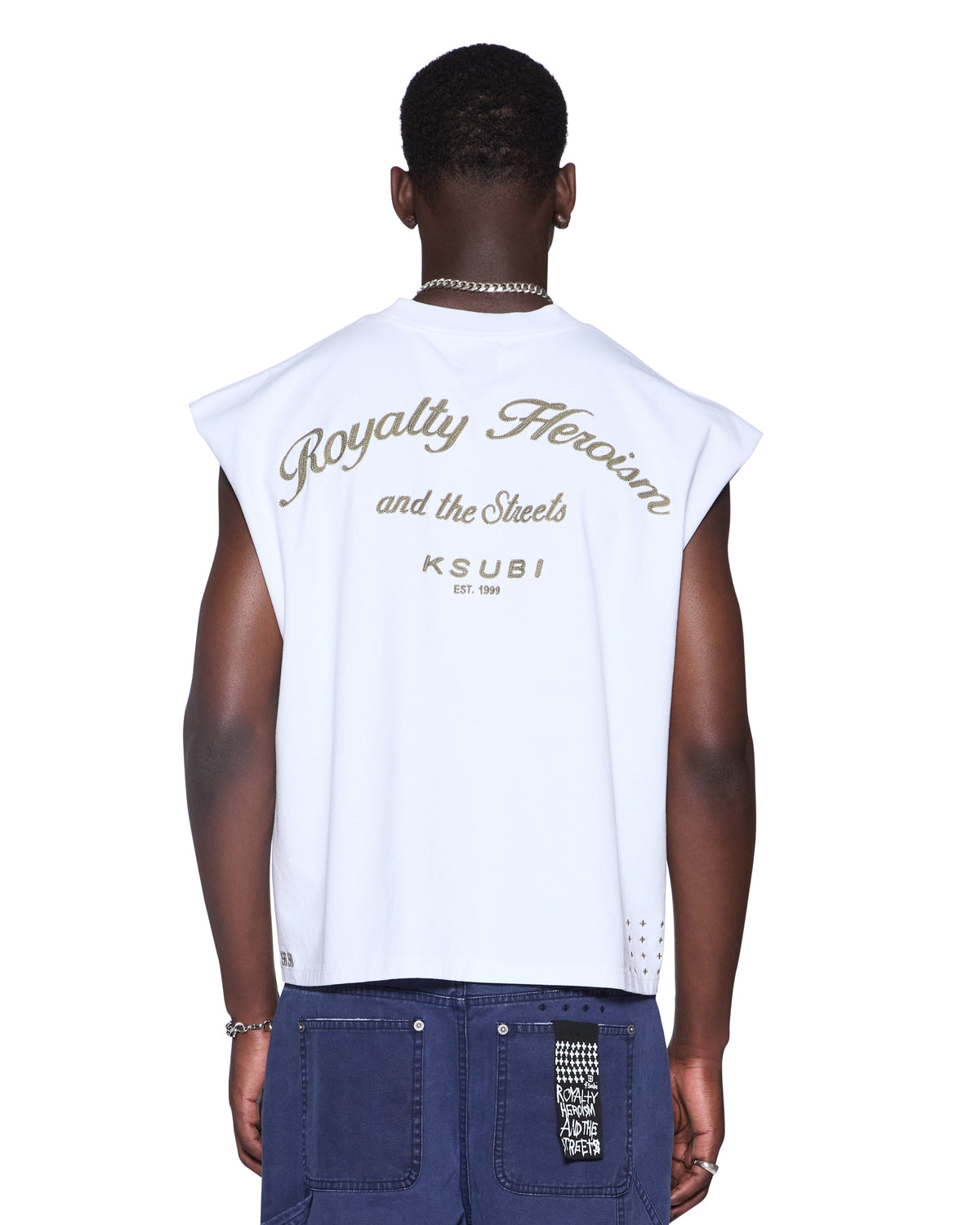 ROYALTY HALEN CUT OFF TRU WHITE