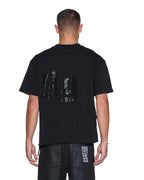 MENS STARDOM EKCESS SS TEE JET BLACK CRYSTAL TEES