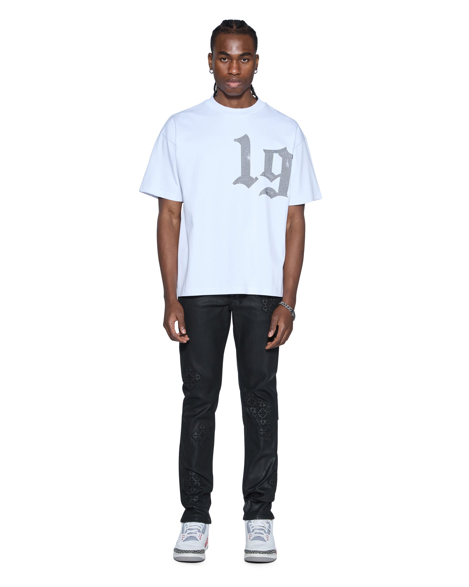 Mens Stardom Ekcess Ss Tee Tru White Tees | Ksubi ++
