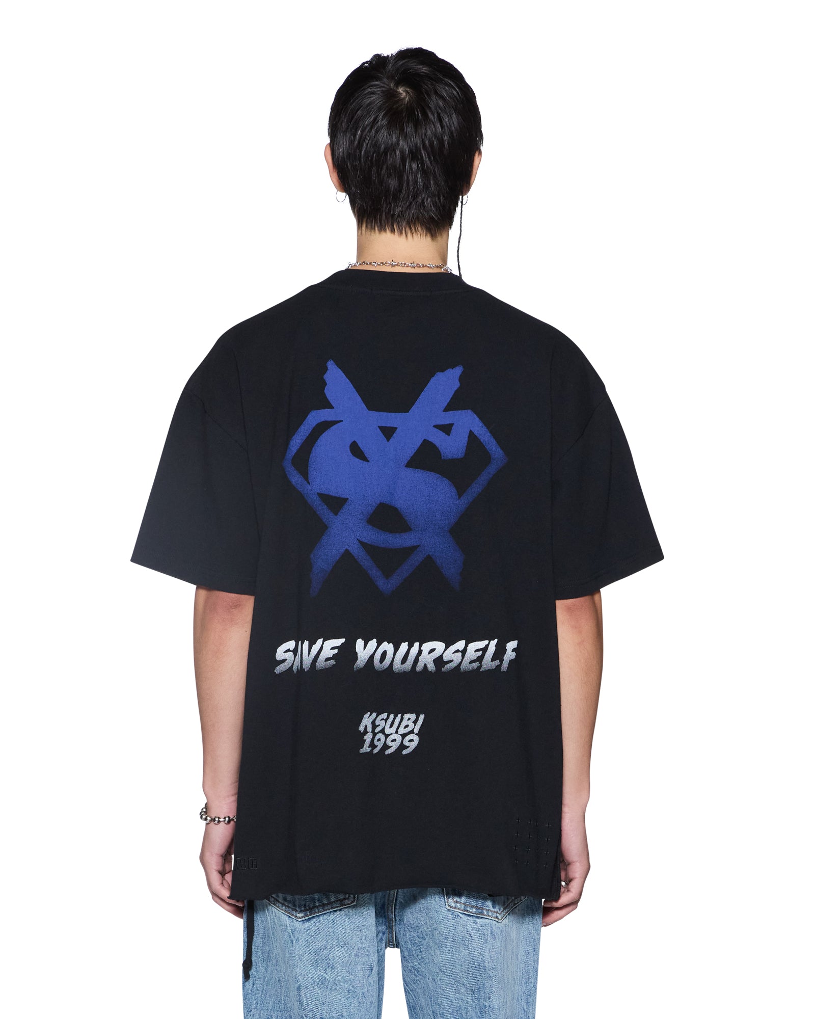 Mens Zero Heroes Ekcess Ss Tee Jett Black Tees | Ksubi ++