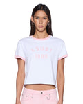 VARSITY SHRUNKEN TEE WHITE QUARTZ