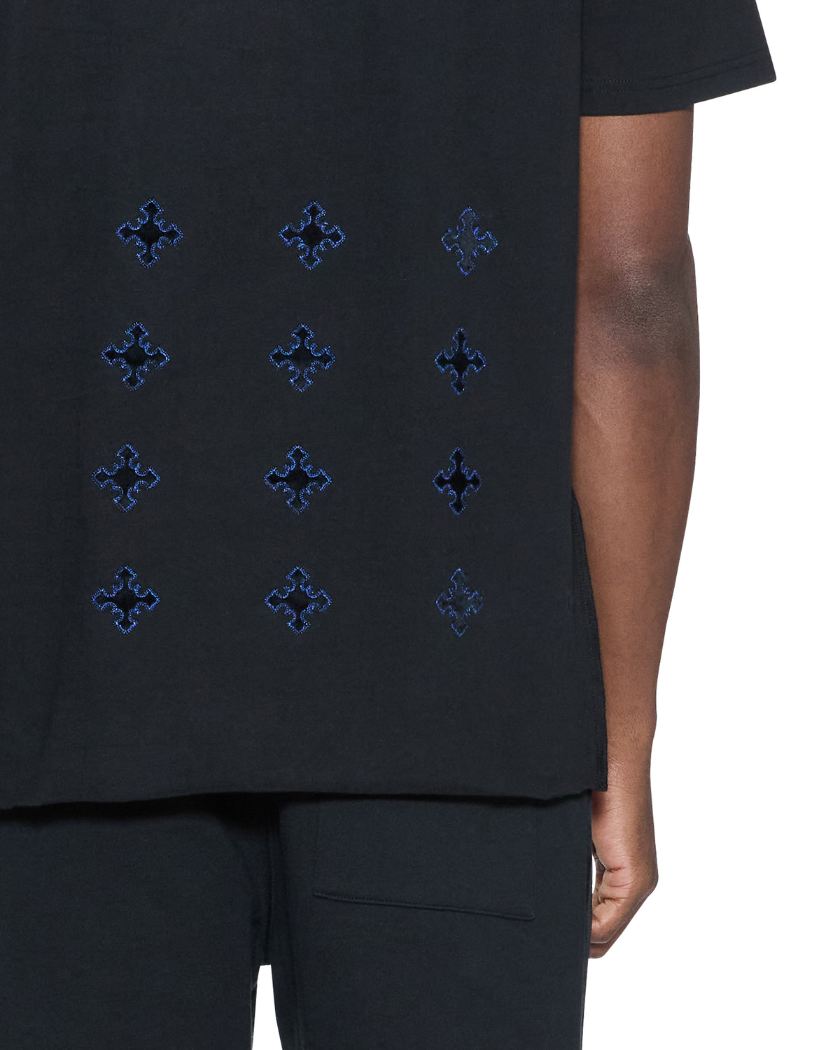 4X4 PAISE BIGGIE SS TEE COBALT BLACK