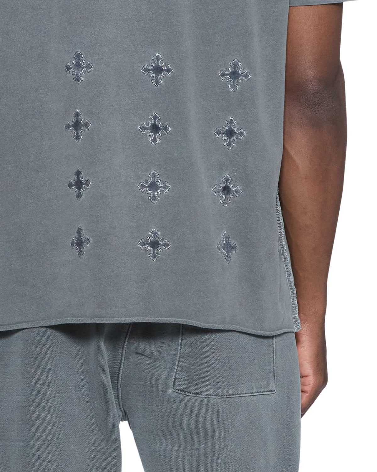 MENS 4X4 PAISE BIGGIE SS TEE CHARCOAL TEES
