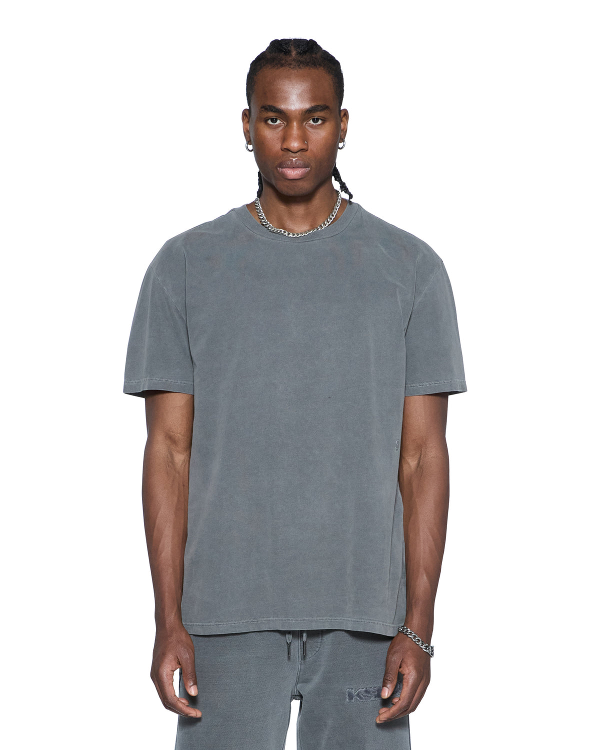 MENS 4X4 PAISE BIGGIE SS TEE CHARCOAL TEES