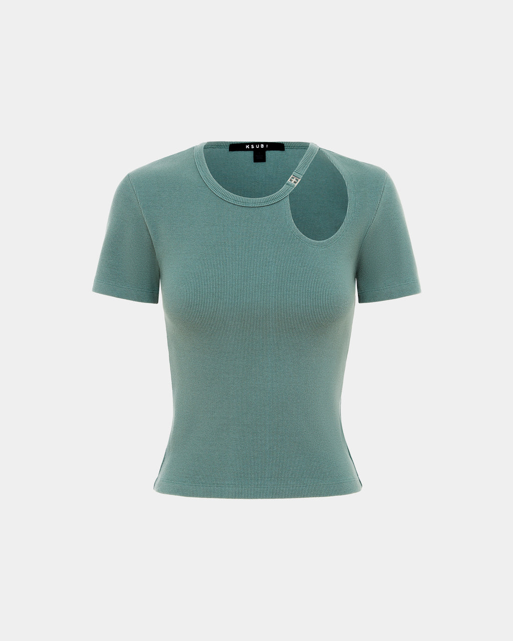 WOMENS ARISE CUT OUT SS TEE LAGOON TEES