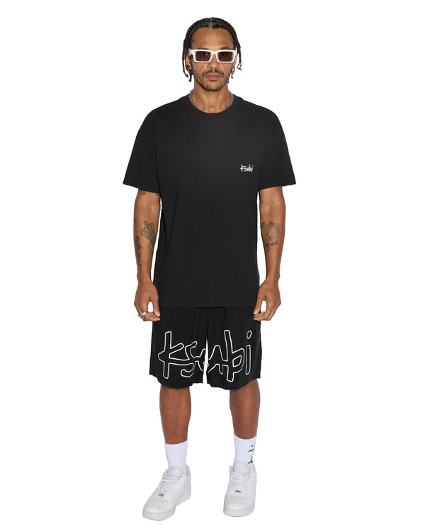 All Day Biggie Short Sleeve Mens T-Shirt - Jet Black | Ksubi ++