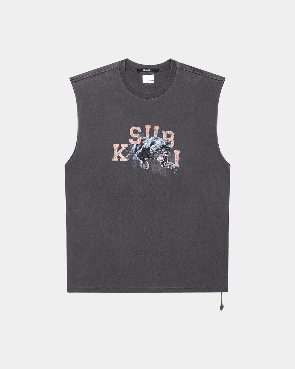 Mens Apex Biggie Slash Tee Faded Black Oversized Tees - Black