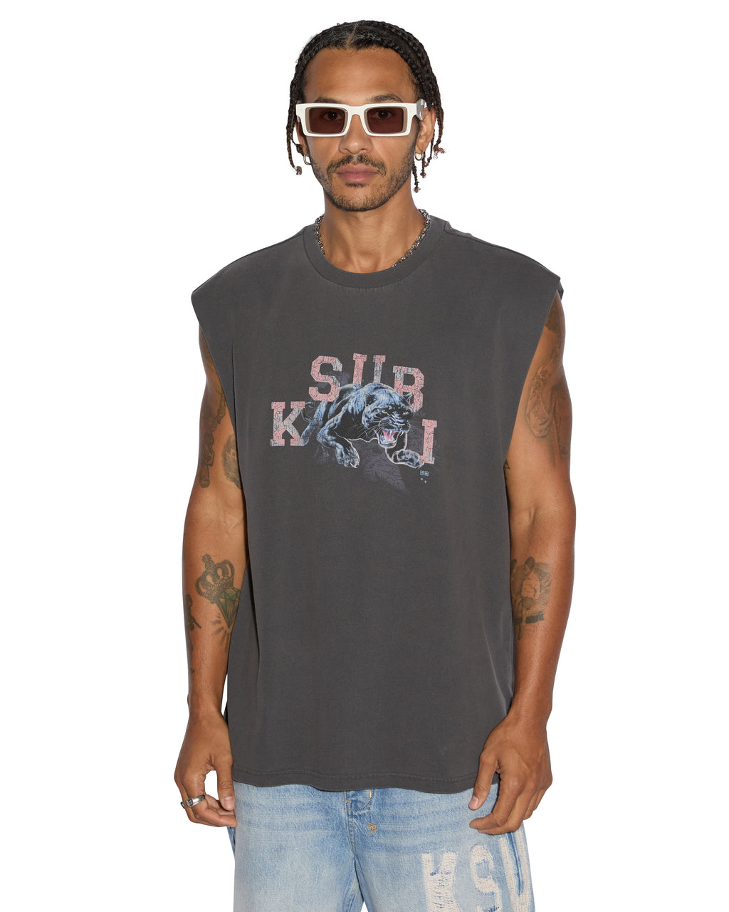 Mens Apex Biggie Slash Tee Faded Black Oversized Tees - Black