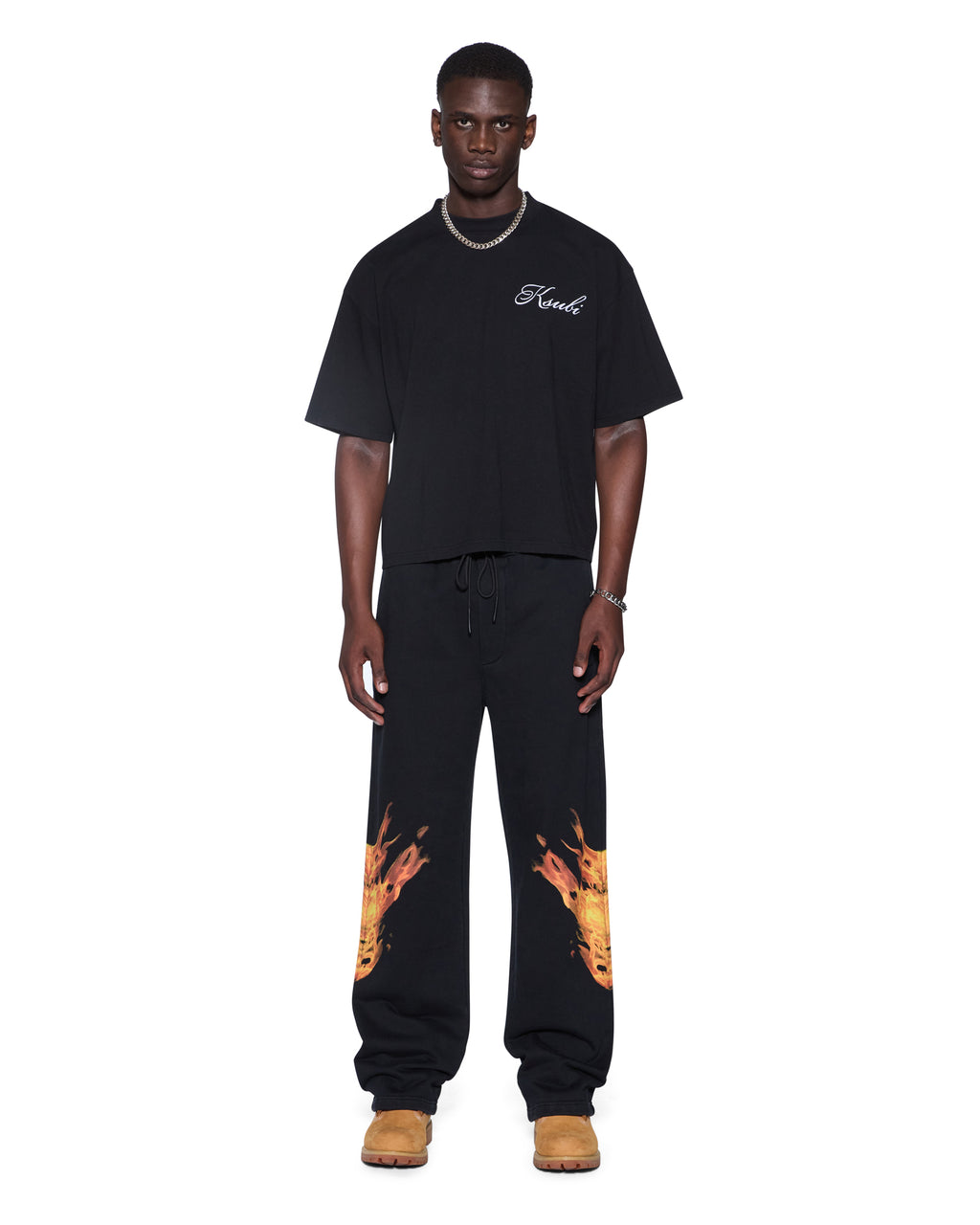 Mens Krown Sid Ss Tee Black Slim Tees - Black