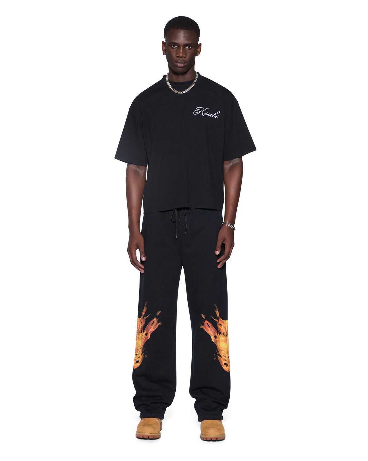 Mens Krown Sid Ss Tee Black Slim Tees - Black
