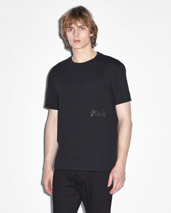 Krystal Bling Kash Short Sleeve Mens T Shirt - Black | Ksubi ++