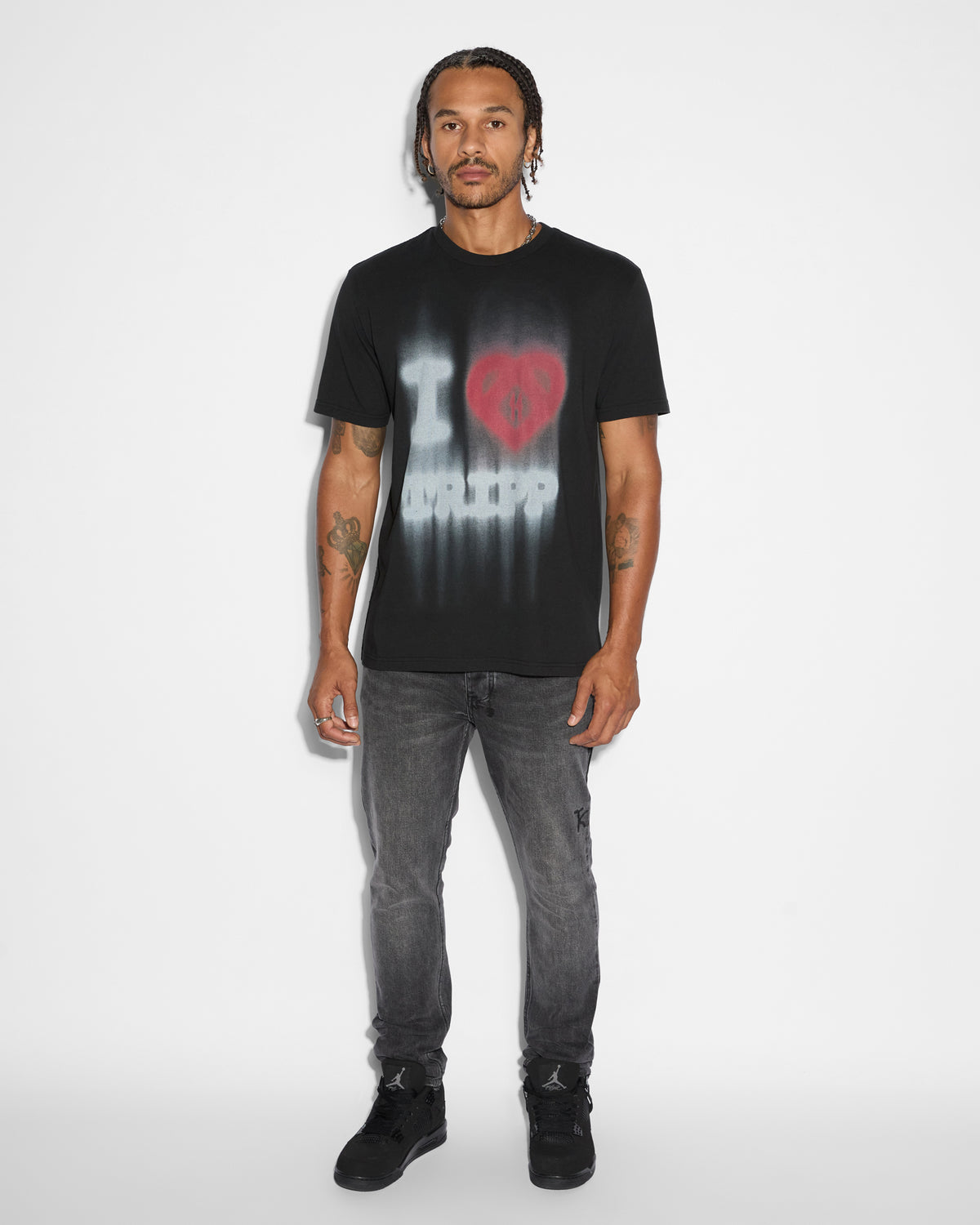 Mens Chitch Midnight Slim Denim Jeans - Black