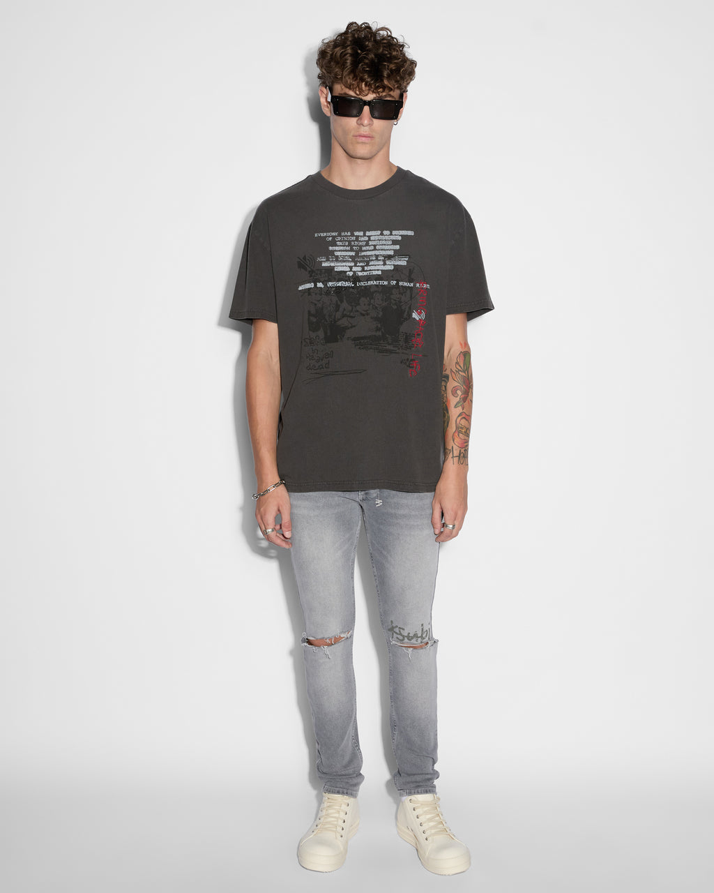 MENS VAN WINKLE THRIFTED DENIM JEANS