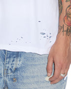 Mens Sioux Ss Tee Vintage White Slim Tees - White
