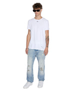Mens Sioux Ss Tee Vintage White Slim Tees - White