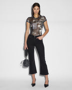 WOMENS SOHO CROP STEALTH DENIM JEANS