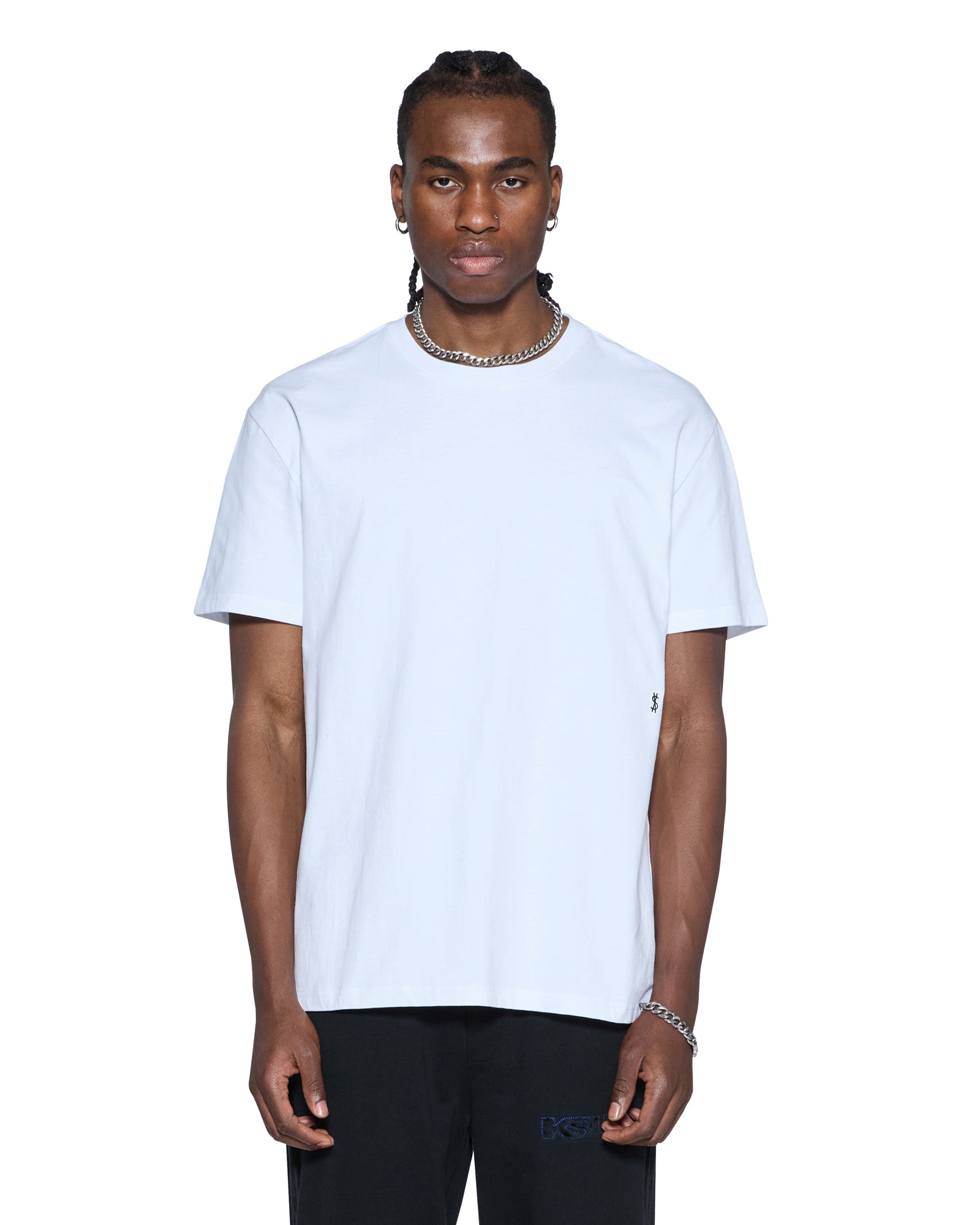 Mens 4x4 Paise Biggie Ss Tee White Black Tees | Ksubi ++