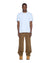 MENS  4X4 PAISE BIGGIE SS TEE WHITE RED REGULAR TEES
