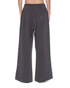Womens Boyfriend Trakpant Washed Black Oversized Pants - Black